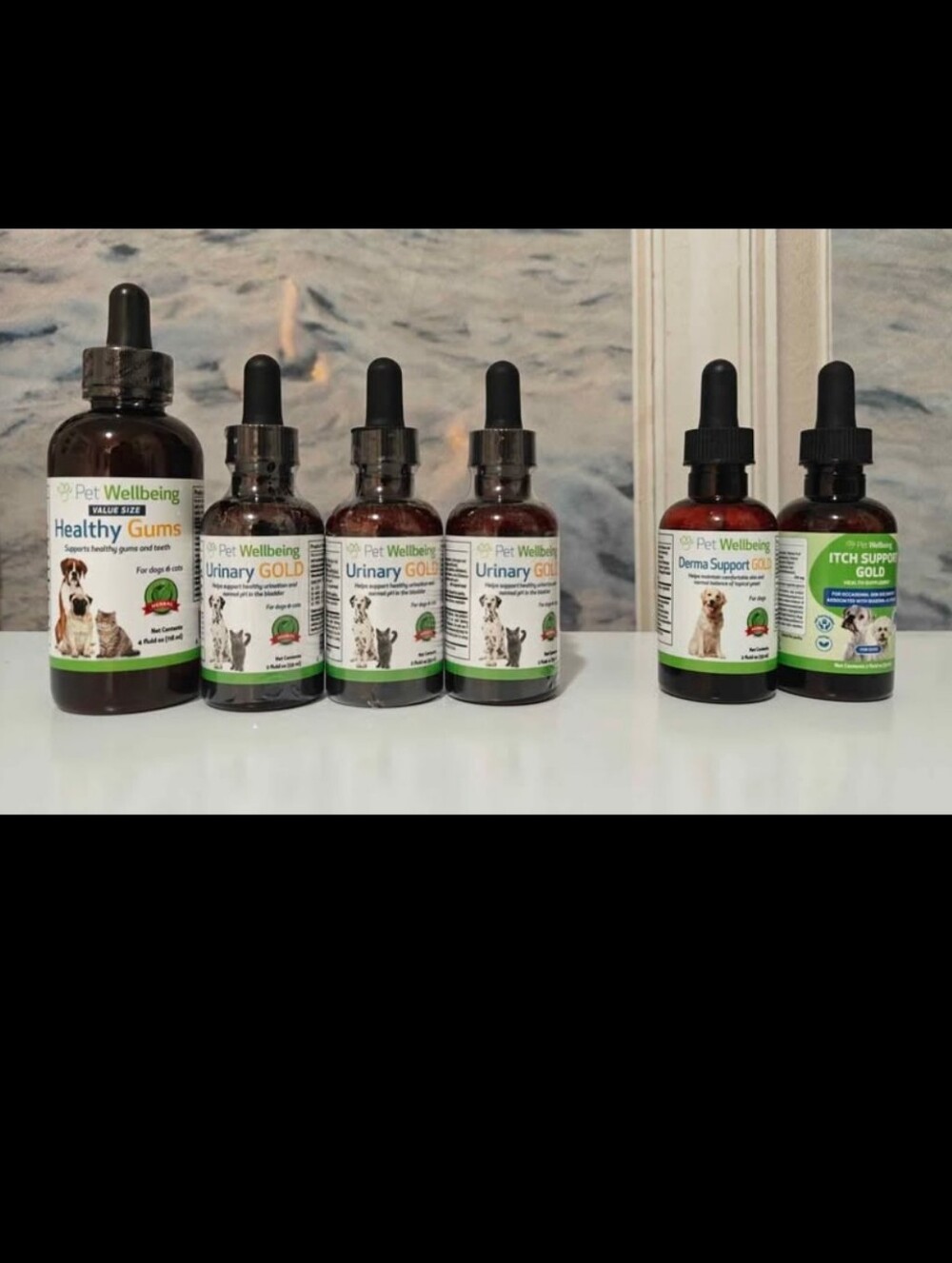 New PetWellbeing 6 Tinctures